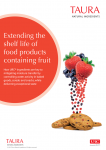 Extending the shelf life of dry products containing fruit